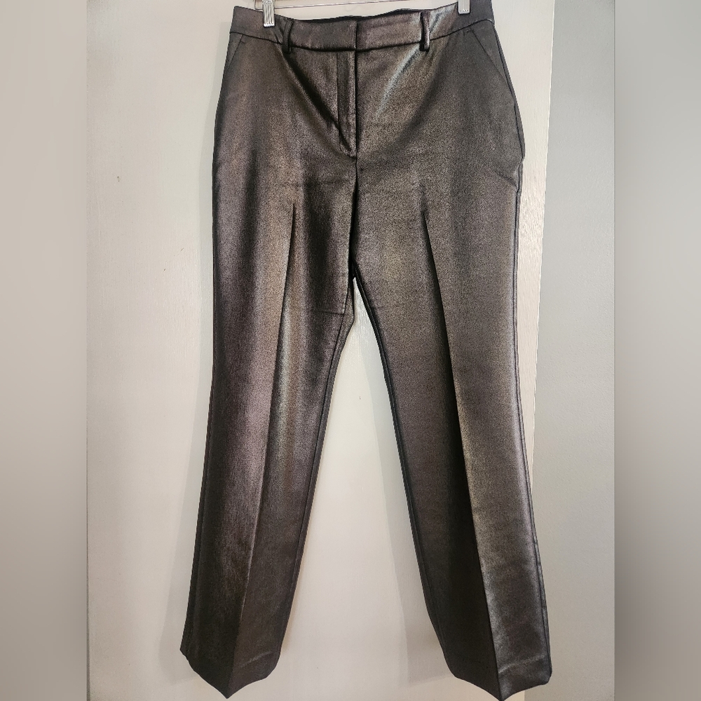 Express Dress Pant Metallic Pewter Size 10s Editor Fit